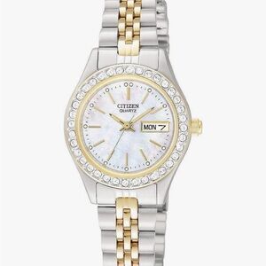 Citizen Women's Silver and Gold Quartz Watch